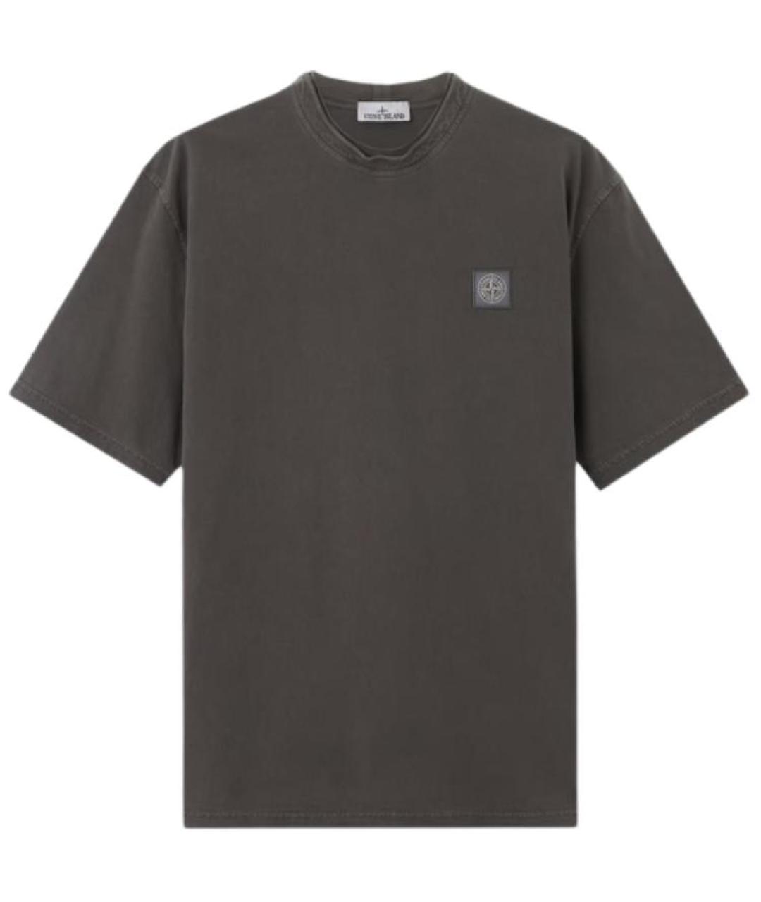 STONE ISLAND Серая футболка, фото 1