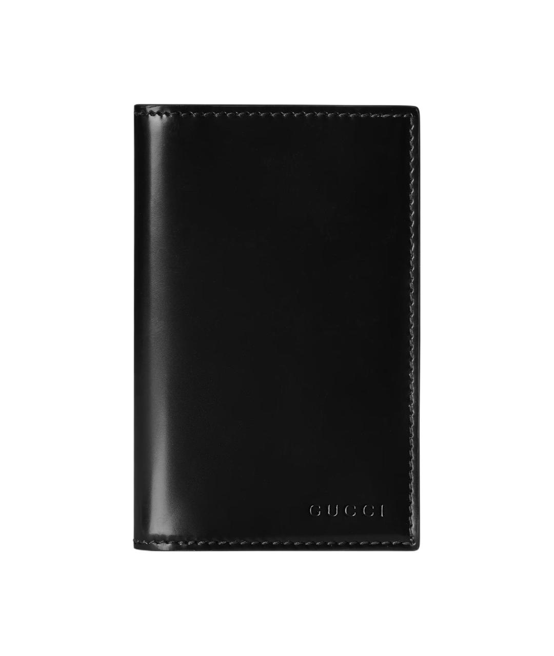 GUCCI Черный кожаный кардхолдер, фото 1