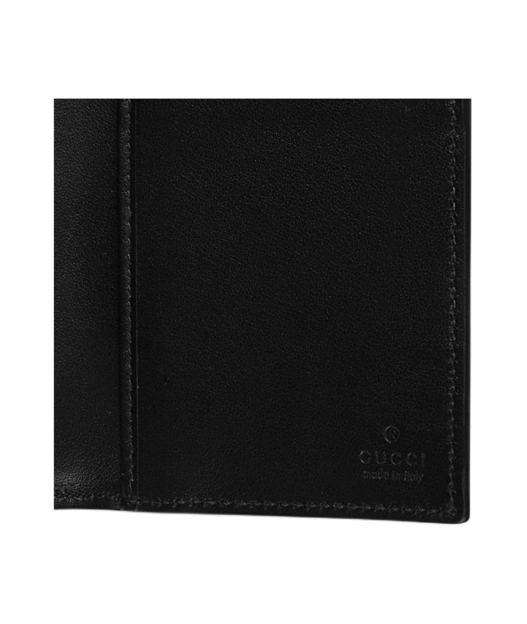 GUCCI Черный кожаный кардхолдер, фото 5