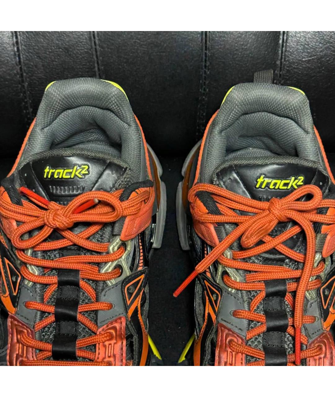 BALENCIAGA Оранжевое текстильные кроссовки, фото 8