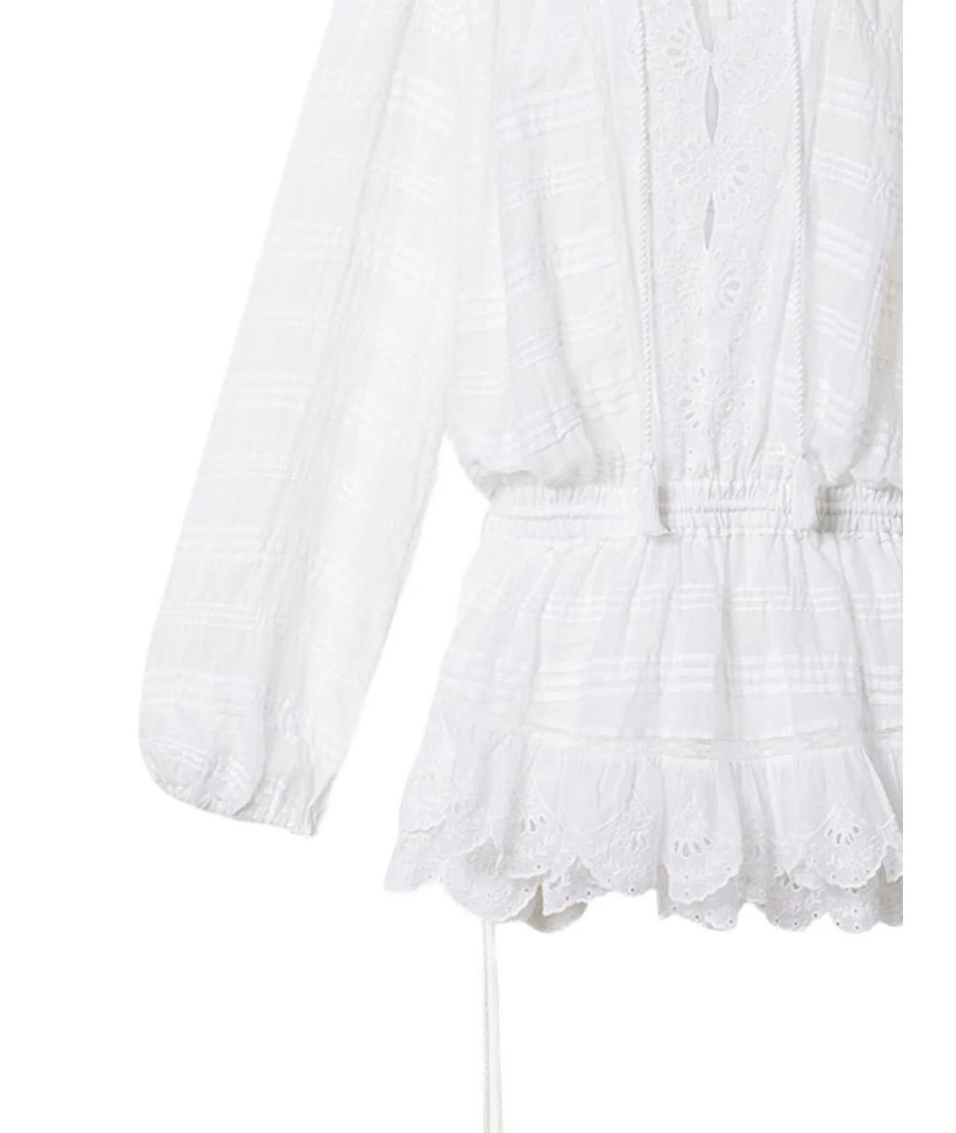 ISABEL MARANT ETOILE Белое хлопковое повседневное платье, фото 2