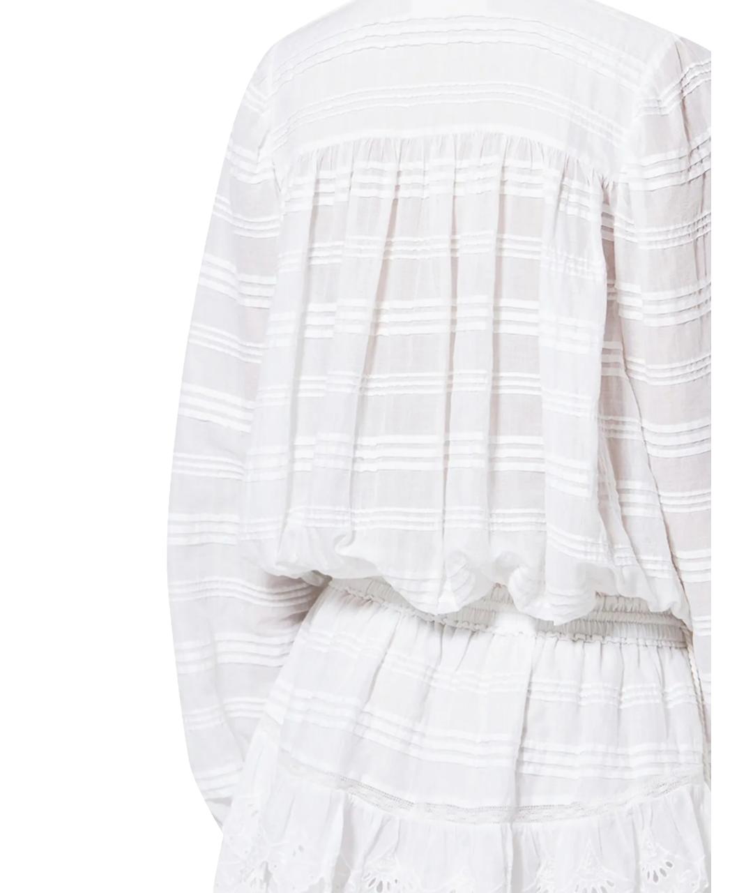 ISABEL MARANT ETOILE Белое хлопковое повседневное платье, фото 3