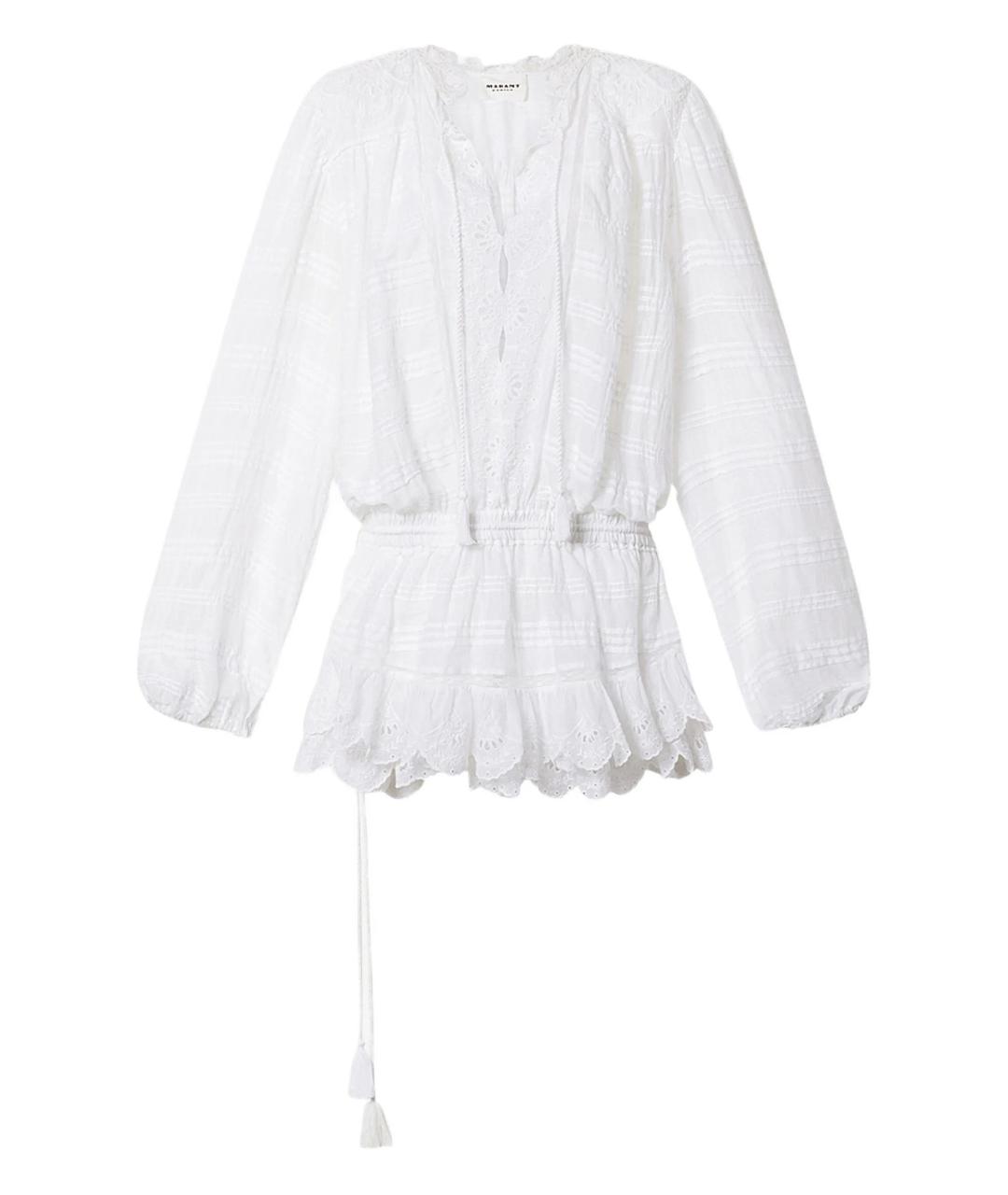 ISABEL MARANT ETOILE Белое хлопковое повседневное платье, фото 1