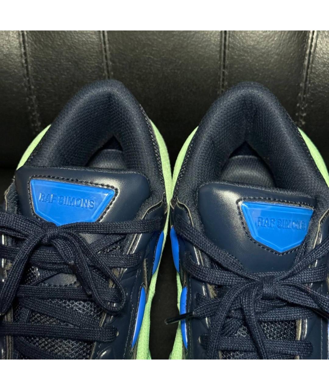 RAF SIMONS Зеленые текстильные низкие кроссовки / кеды, фото 8