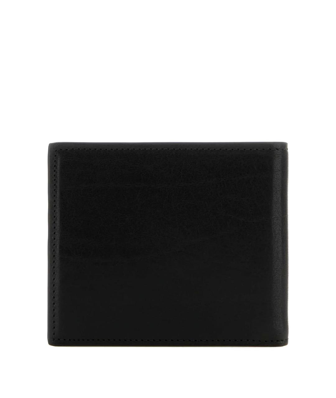 DOLCE&GABBANA Черный кожаный кошелек, фото 3