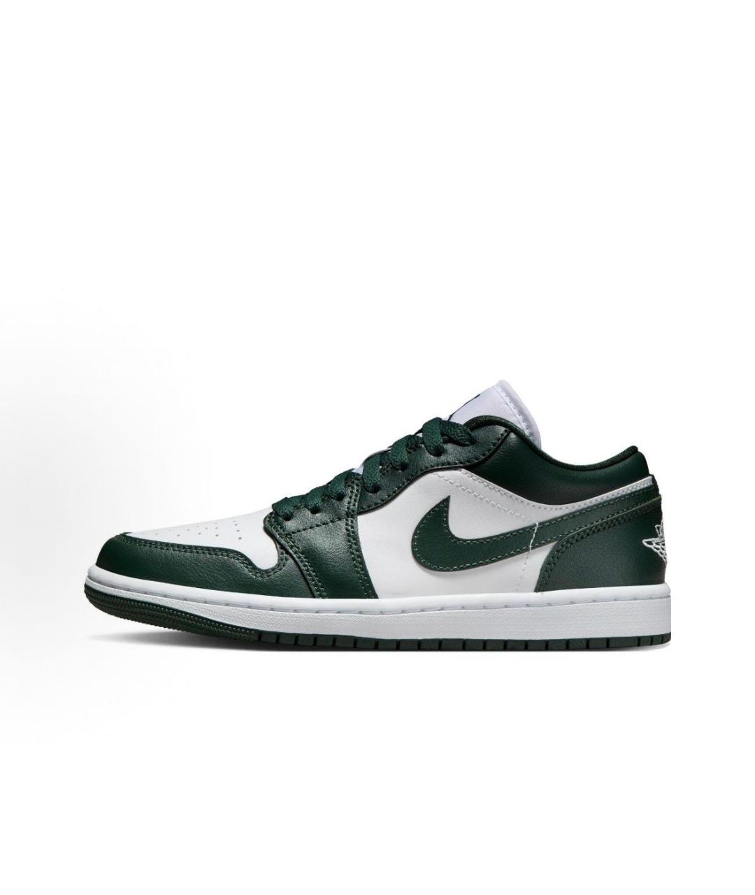 JORDAN Зеленые кожаные кроссовки, фото 3