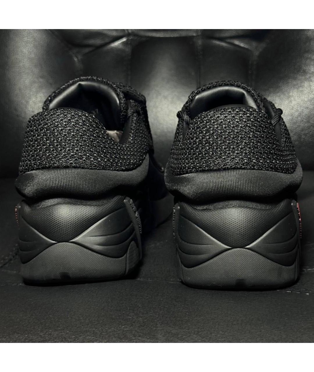 RAF SIMONS Черные текстильные низкие кроссовки / кеды, фото 2