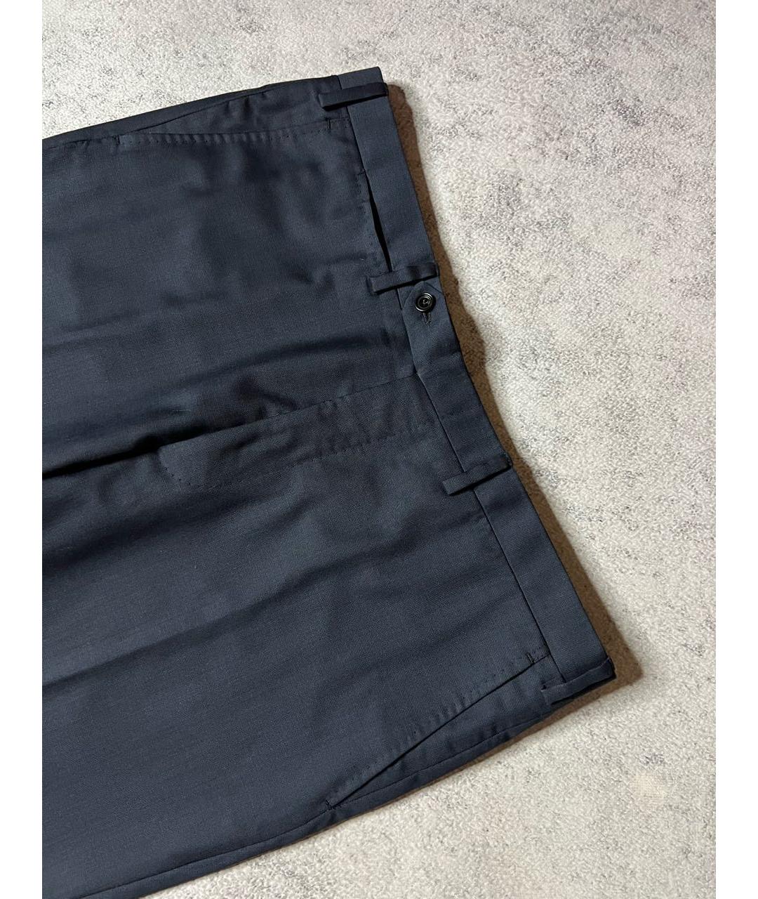 KITON Темно-синий классический костюм, фото 6