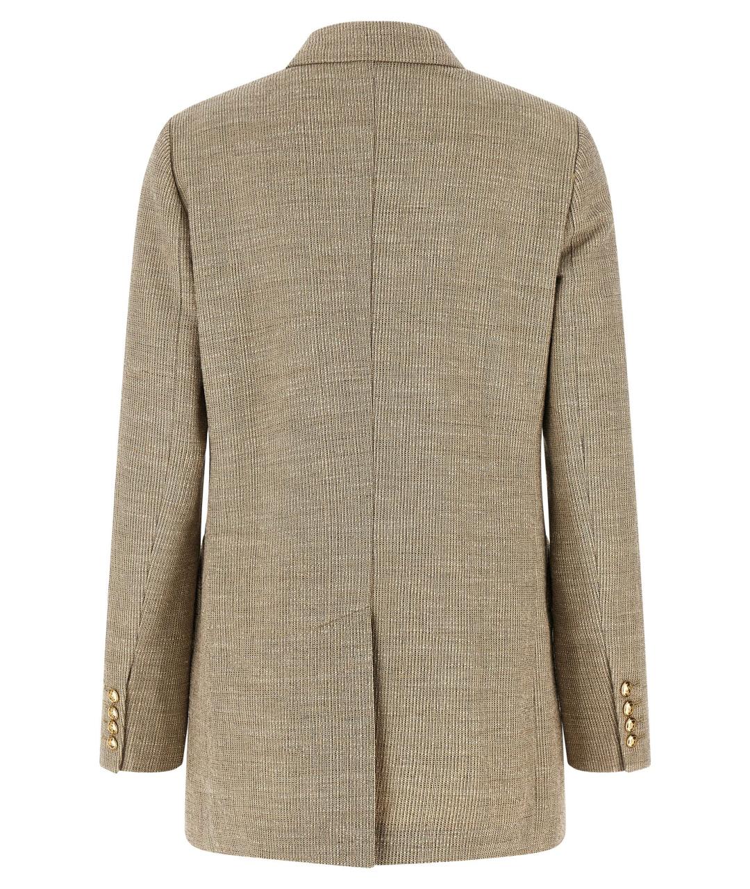 BLAZE MILANO Бежевый льняной жакет/пиджак, фото 2