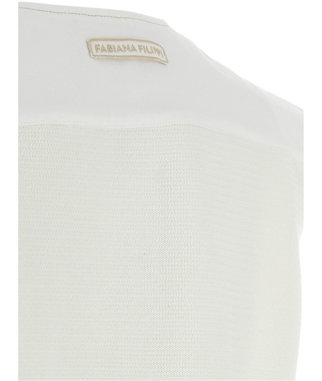 FABIANA FILIPPI Белая хлопковая жилетка, фото 5