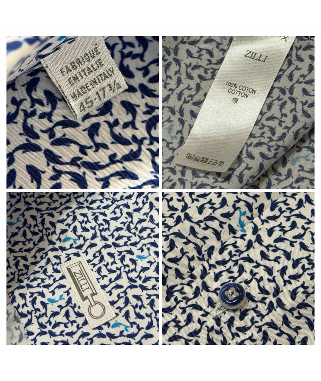 ZILLI Мульти хлопковая классическая рубашка, фото 8