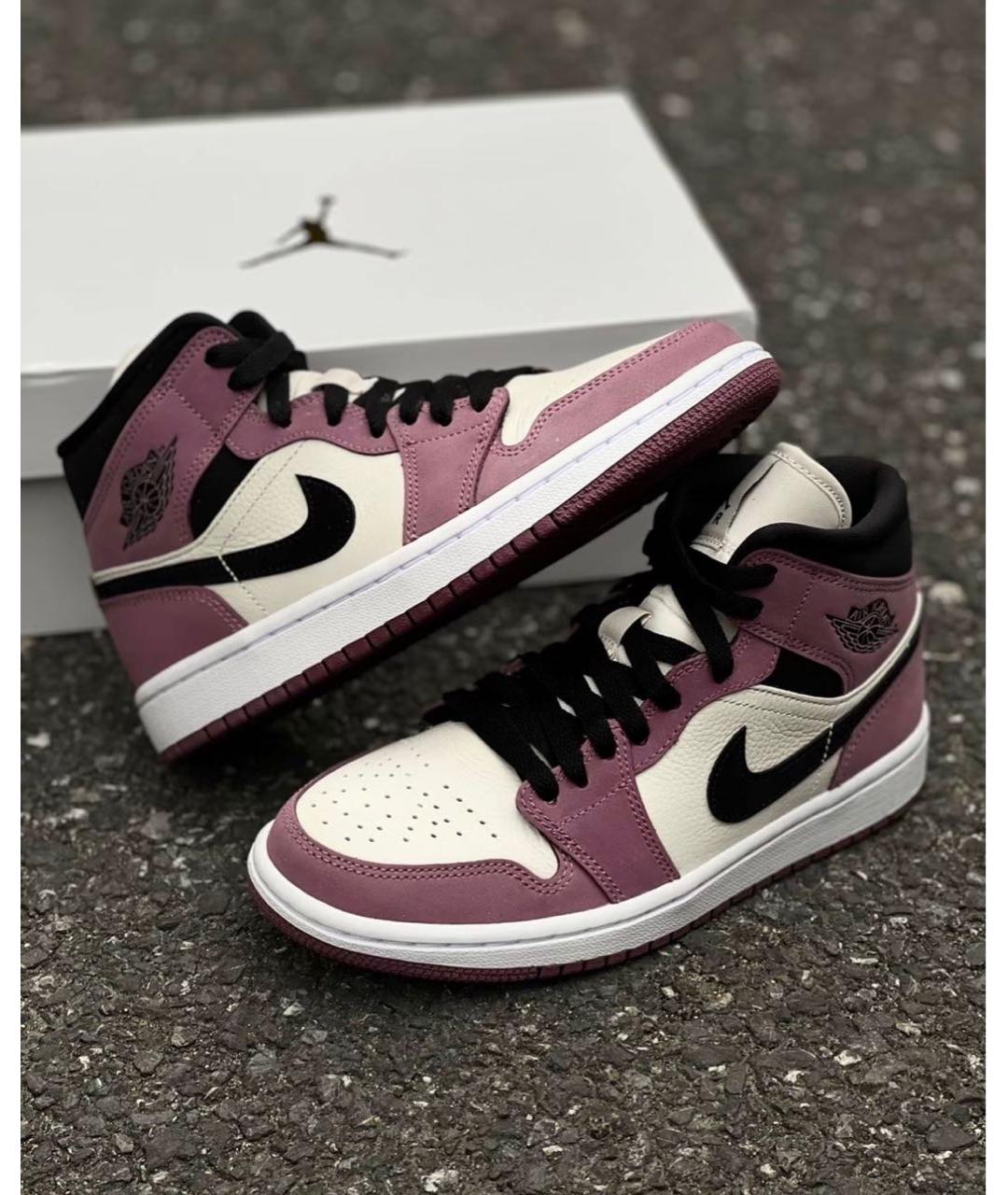 JORDAN Розовые замшевые кроссовки, фото 2