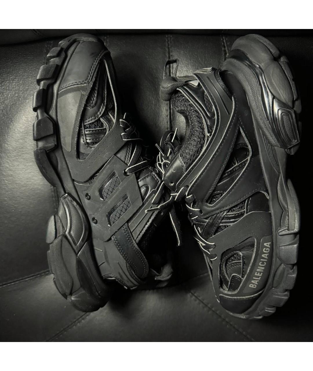 BALENCIAGA Черные текстильные кроссовки, фото 4