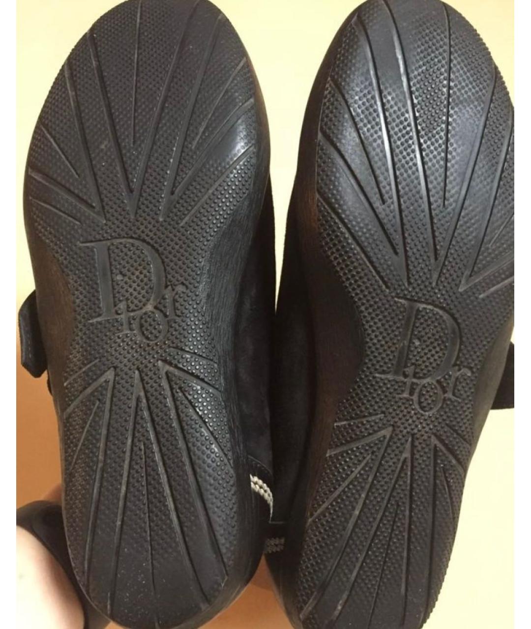 CHRISTIAN DIOR Черные кожаные кеды, фото 7