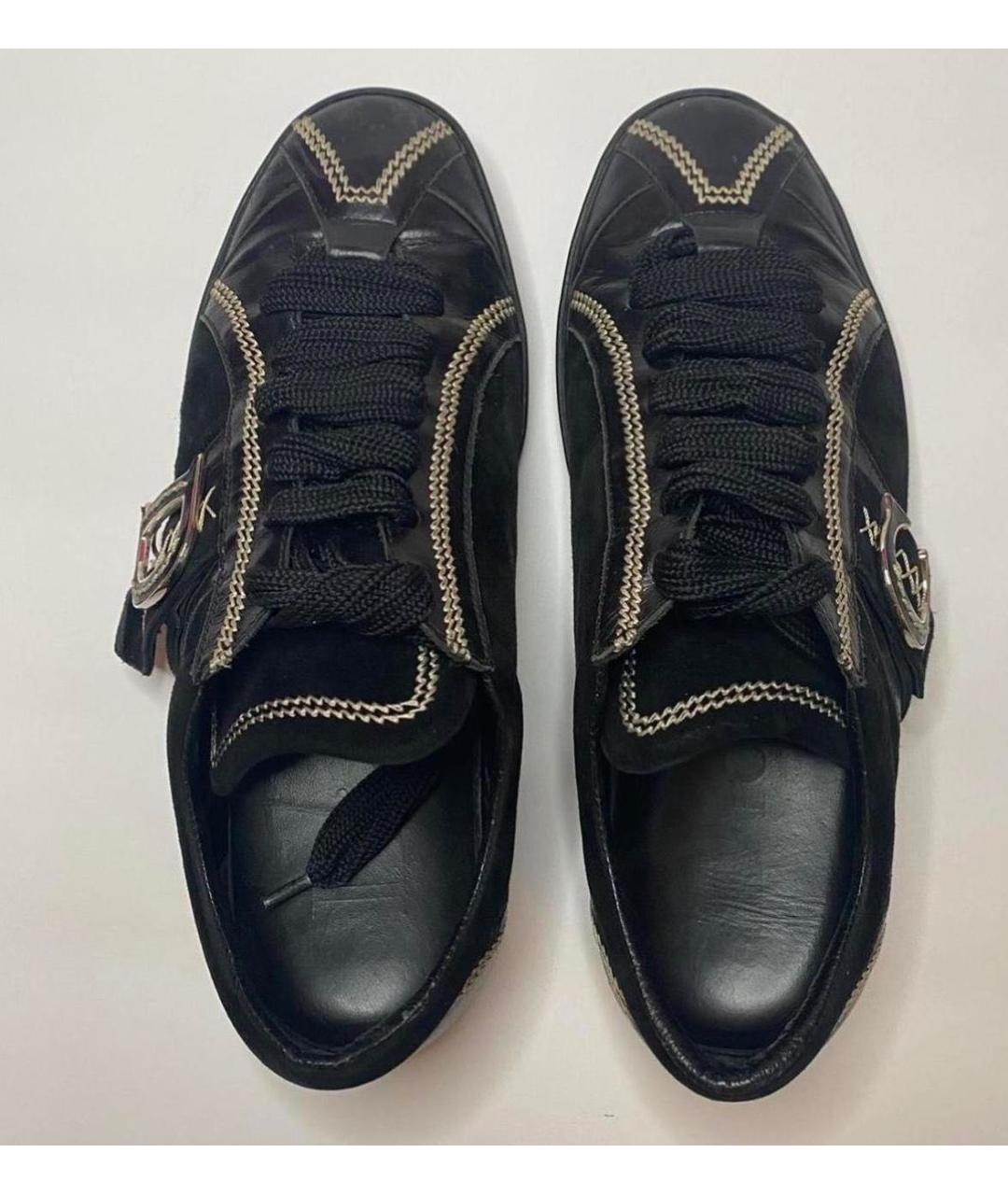 CHRISTIAN DIOR Черные кожаные кеды, фото 4