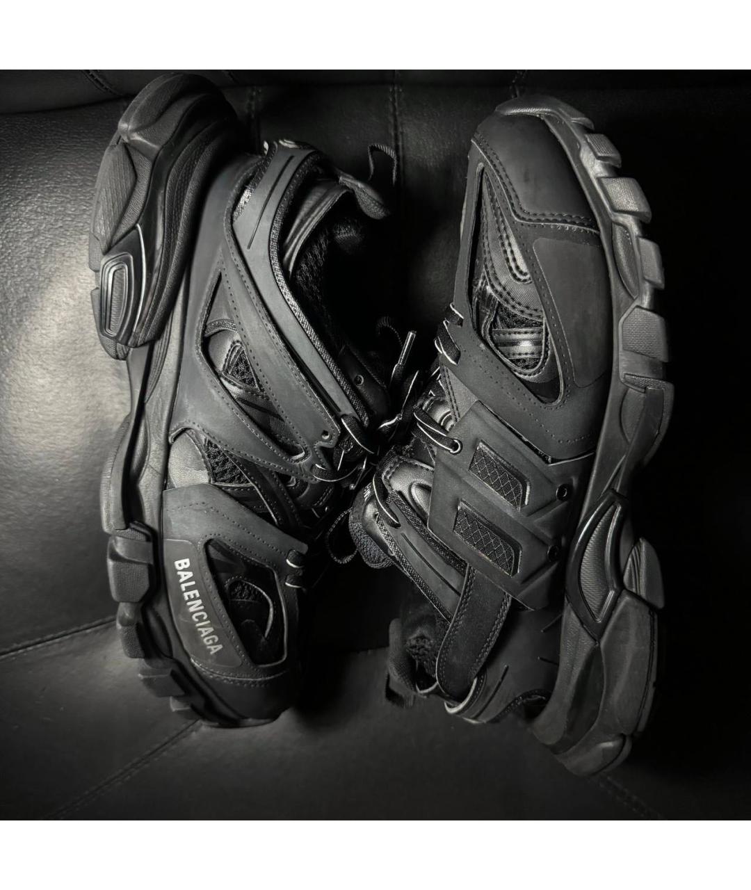 BALENCIAGA Черные текстильные кроссовки, фото 4