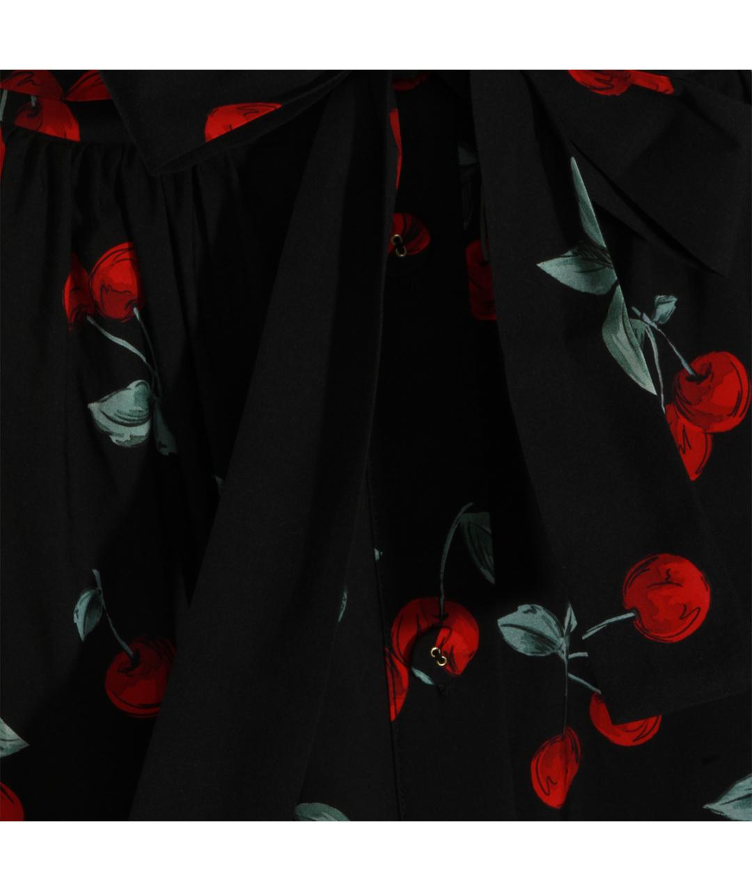 TWIN-SET Черная хлопковая юбка миди, фото 3