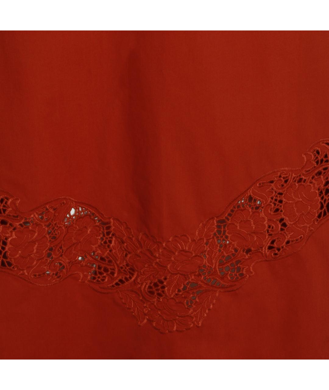 TWIN-SET Красное хлопковое повседневное платье, фото 4