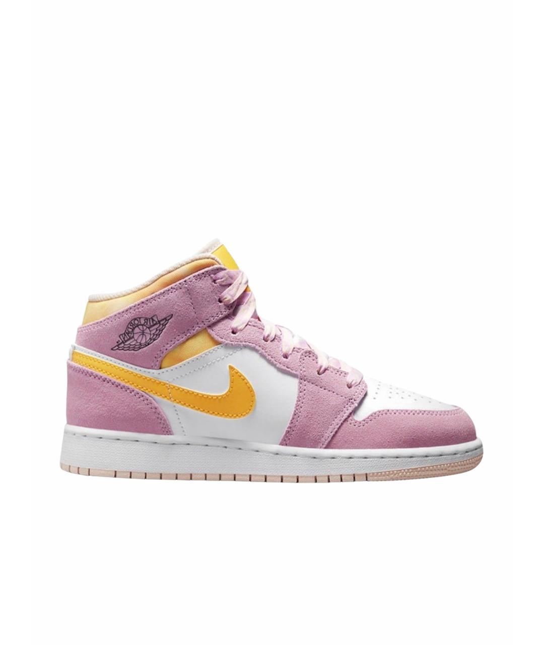 JORDAN Розовые замшевые кроссовки, фото 1