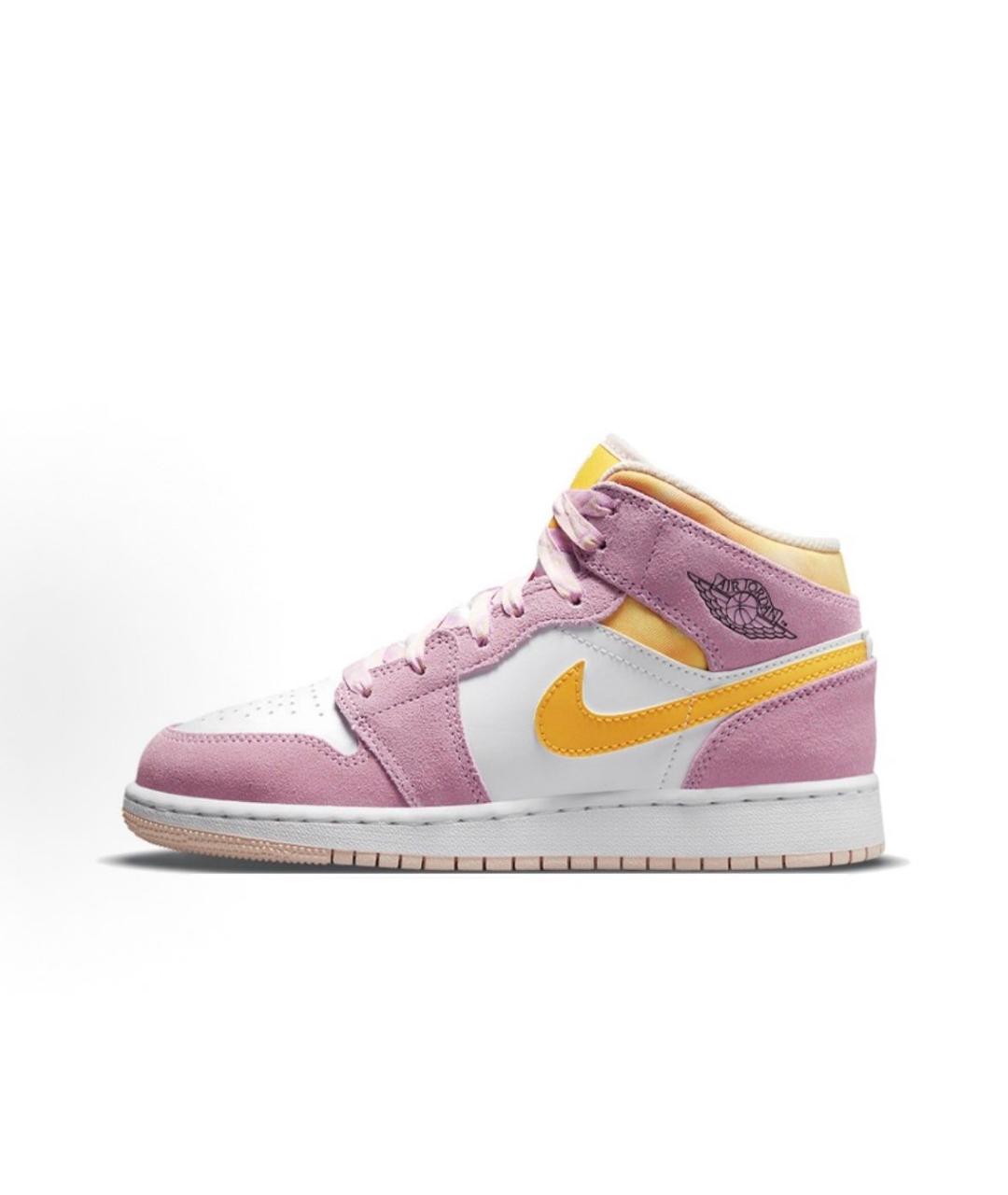 JORDAN Розовые замшевые кроссовки, фото 3