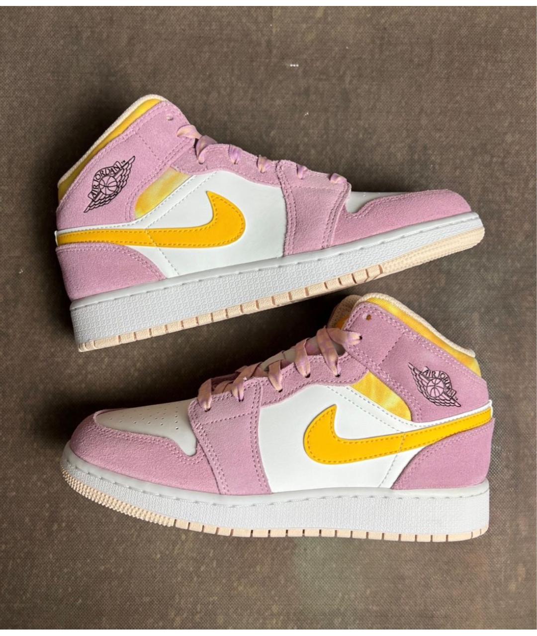 JORDAN Розовые замшевые кроссовки, фото 2