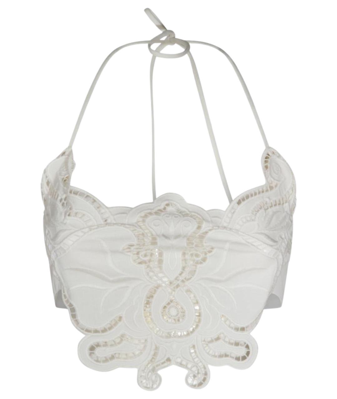 BLUMARINE Белая полиэстеровая майка, фото 1