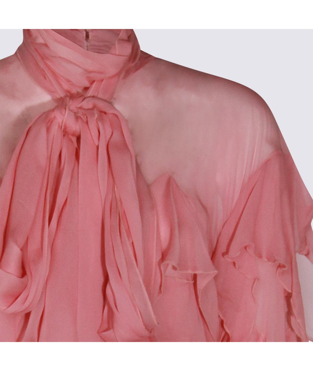 BLUMARINE Розовое вискозное коктейльное платье, фото 3