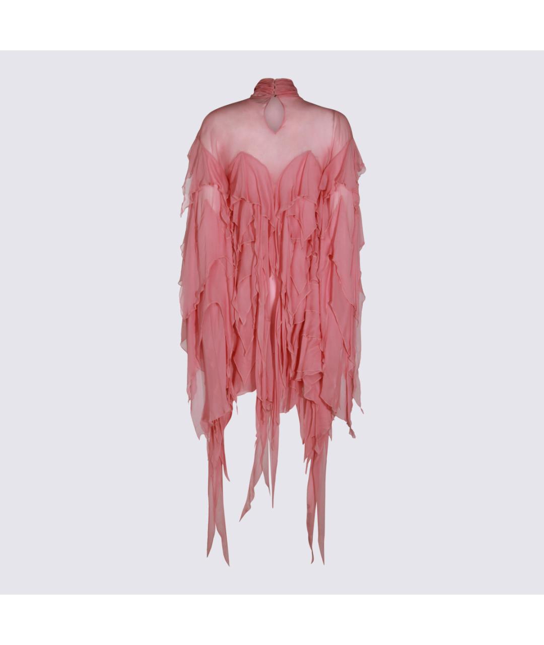 BLUMARINE Розовое вискозное коктейльное платье, фото 2