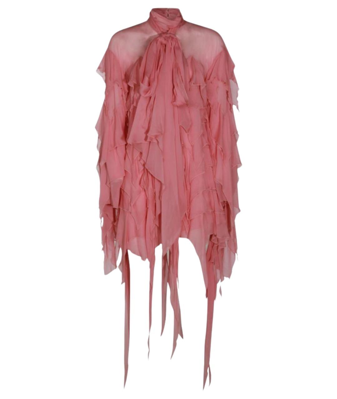 BLUMARINE Розовое вискозное коктейльное платье, фото 1