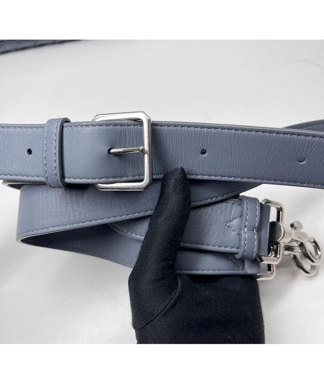 BOTTEGA VENETA Серый кожаный портфель, фото 8