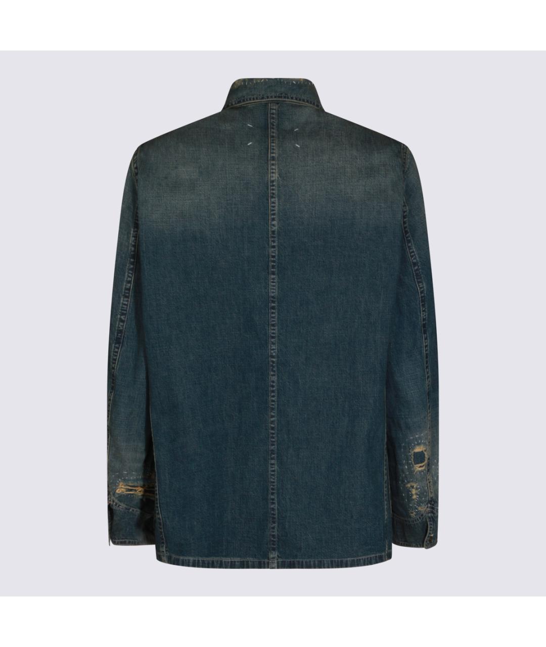 MAISON MARGIELA Синяя хлопковая куртка, фото 2