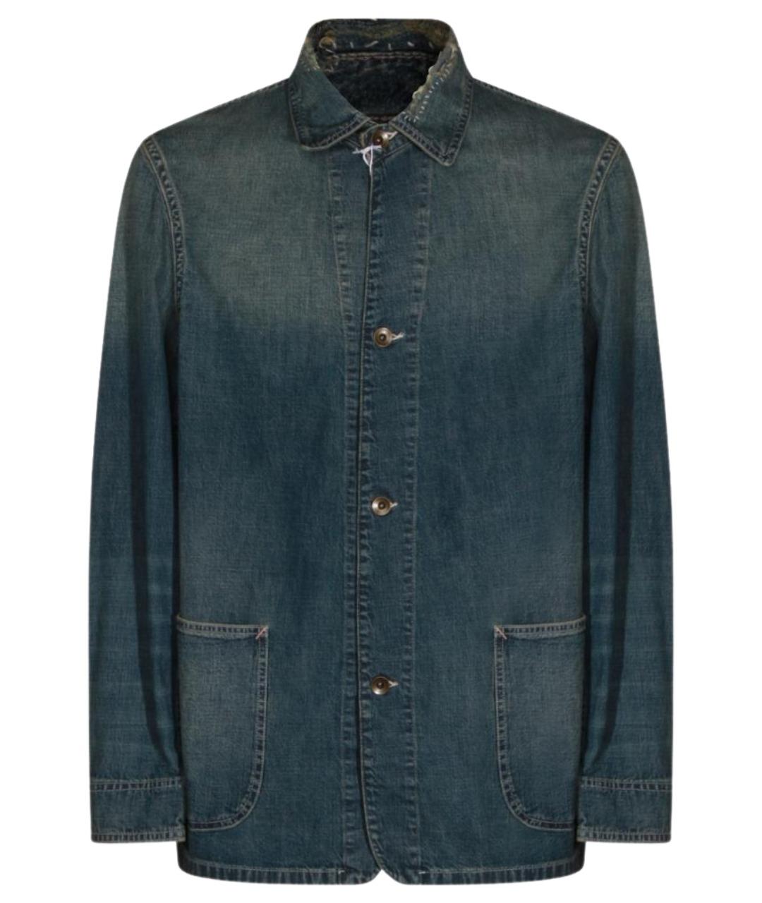 MAISON MARGIELA Синяя хлопковая куртка, фото 1