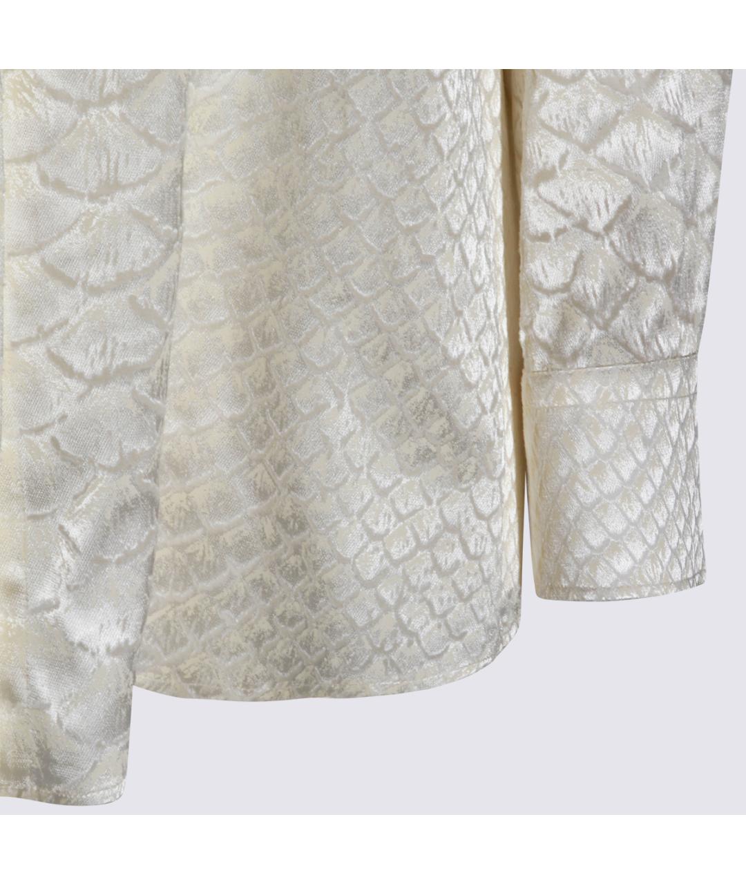 ROBERTO CAVALLI Белая вискозная рубашка, фото 3