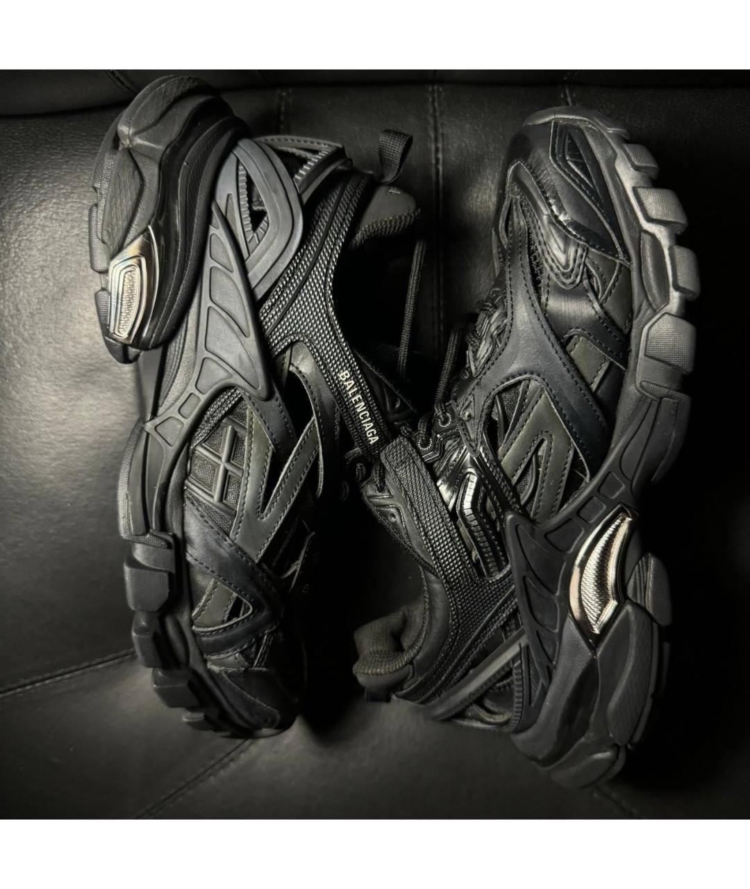 BALENCIAGA Черные текстильные кроссовки, фото 4