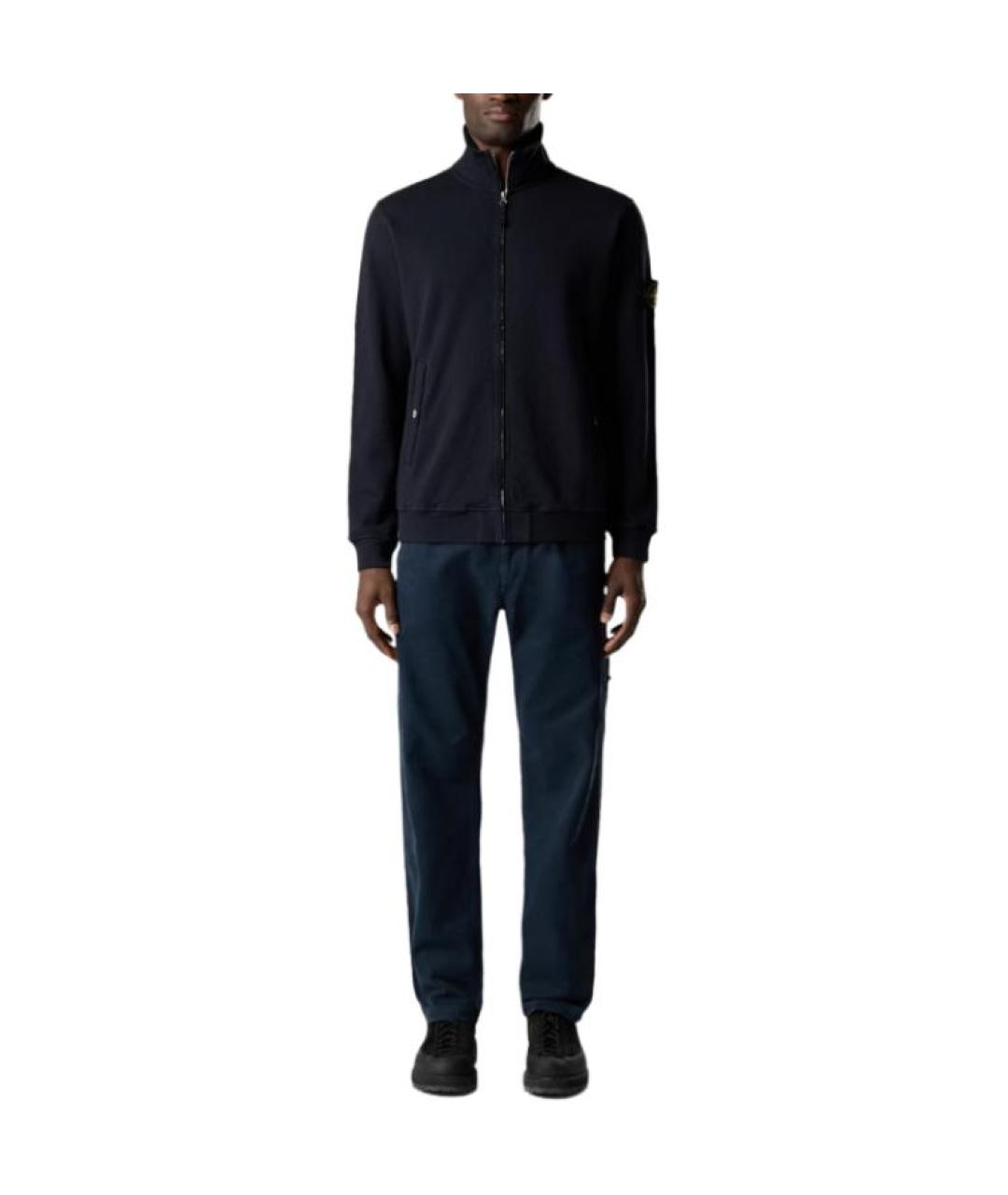 STONE ISLAND Темно-синяя куртка, фото 3