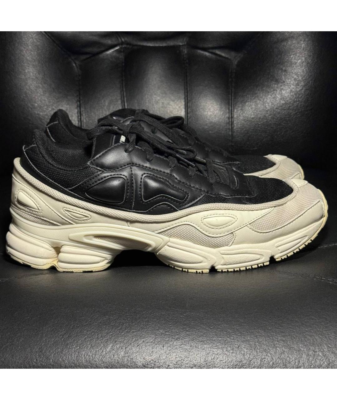 ADIDAS X RAF SIMONS Белые текстильные низкие кроссовки / кеды, фото 9