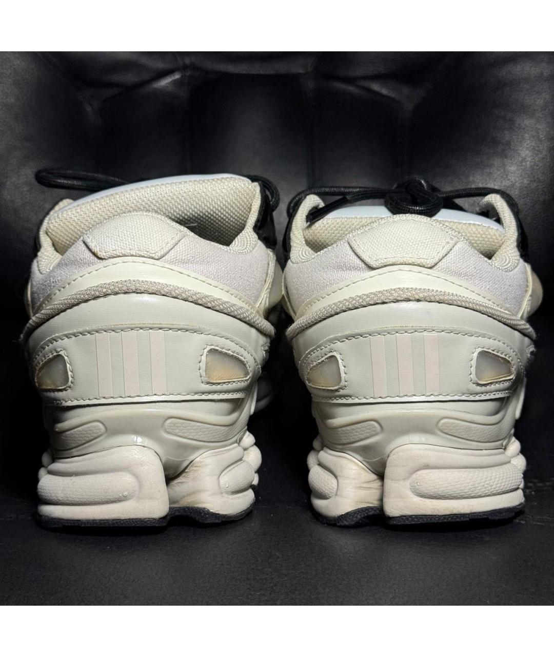 ADIDAS X RAF SIMONS Белые текстильные низкие кроссовки / кеды, фото 2