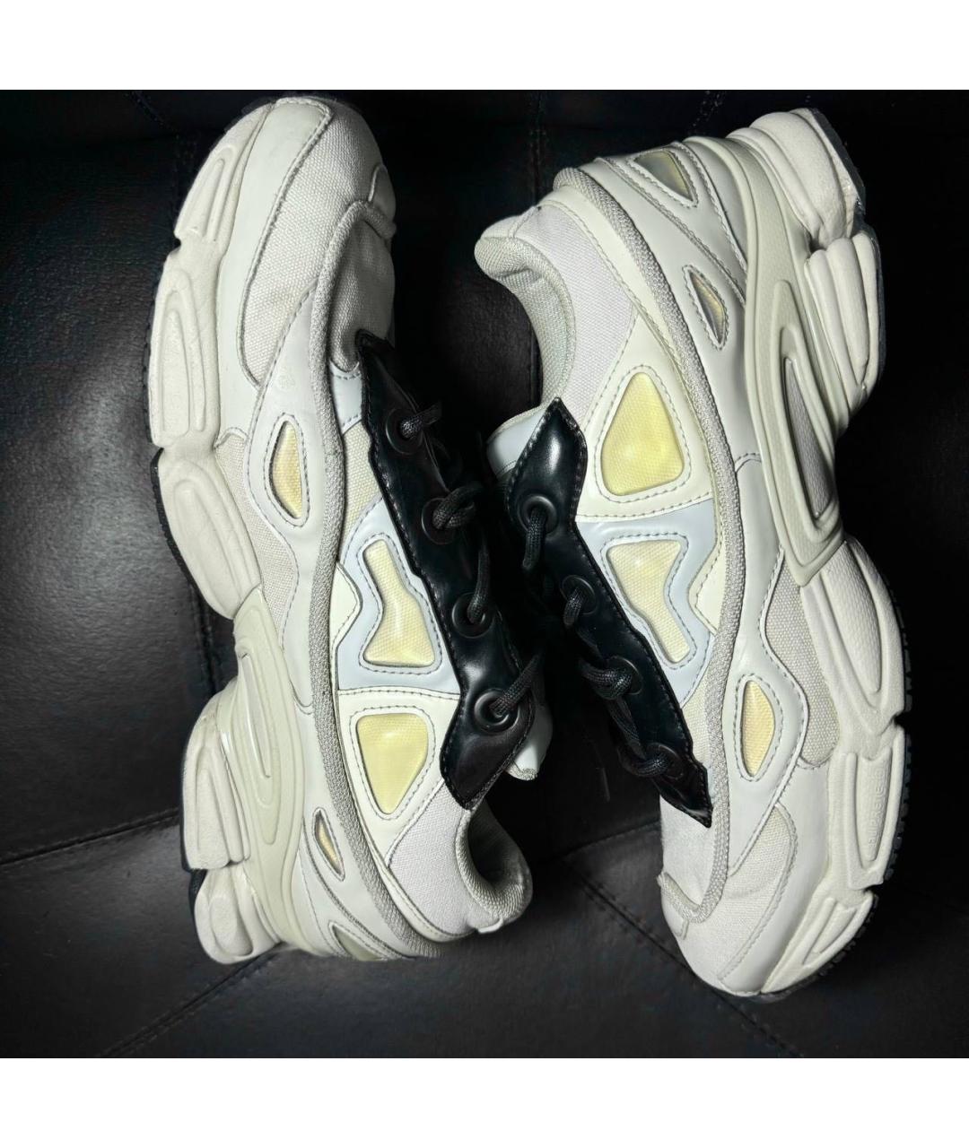 ADIDAS X RAF SIMONS Белые текстильные низкие кроссовки / кеды, фото 5