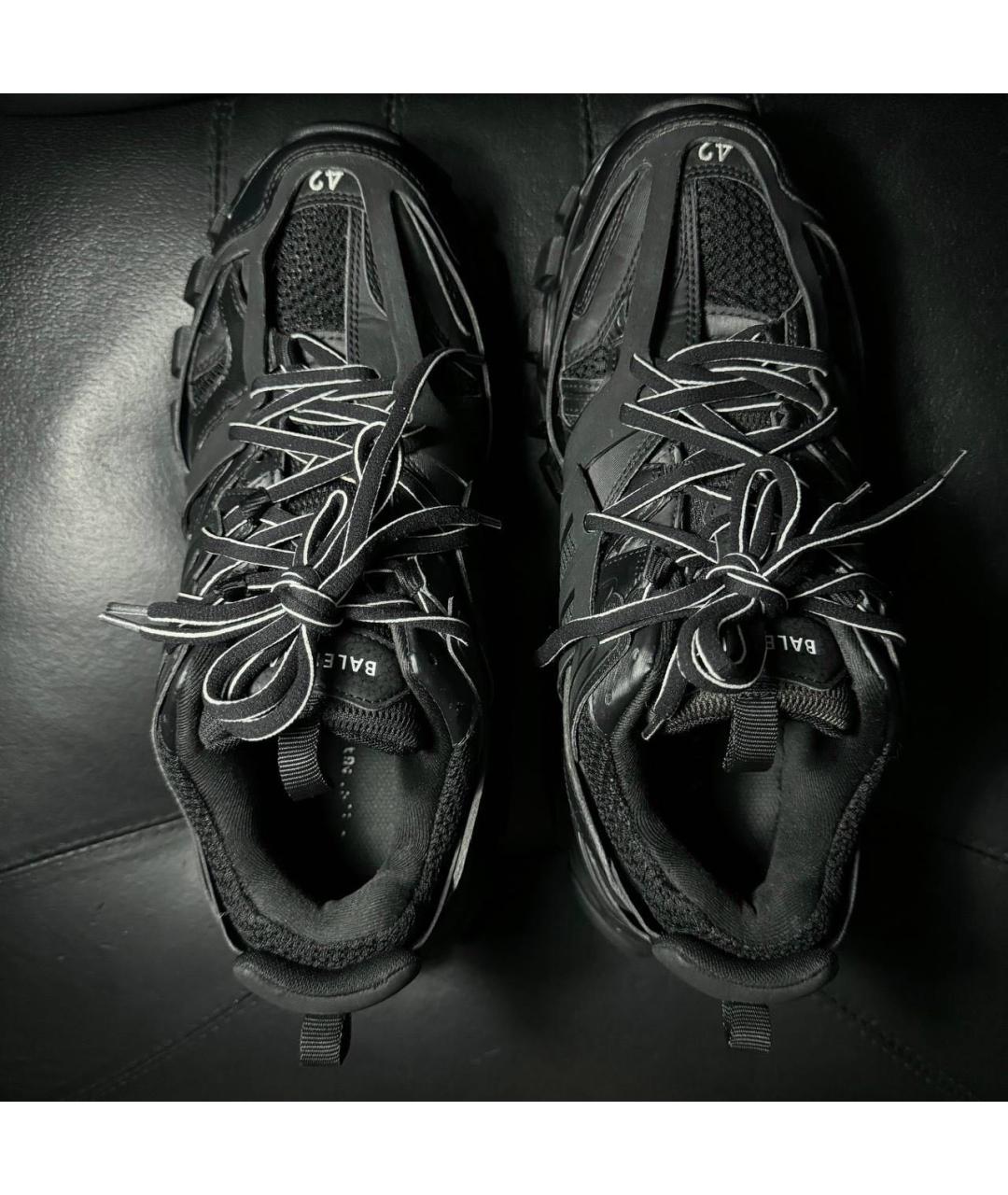 BALENCIAGA Черные текстильные низкие кроссовки / кеды, фото 7