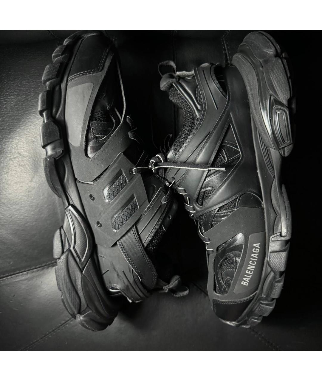 BALENCIAGA Черные текстильные низкие кроссовки / кеды, фото 5