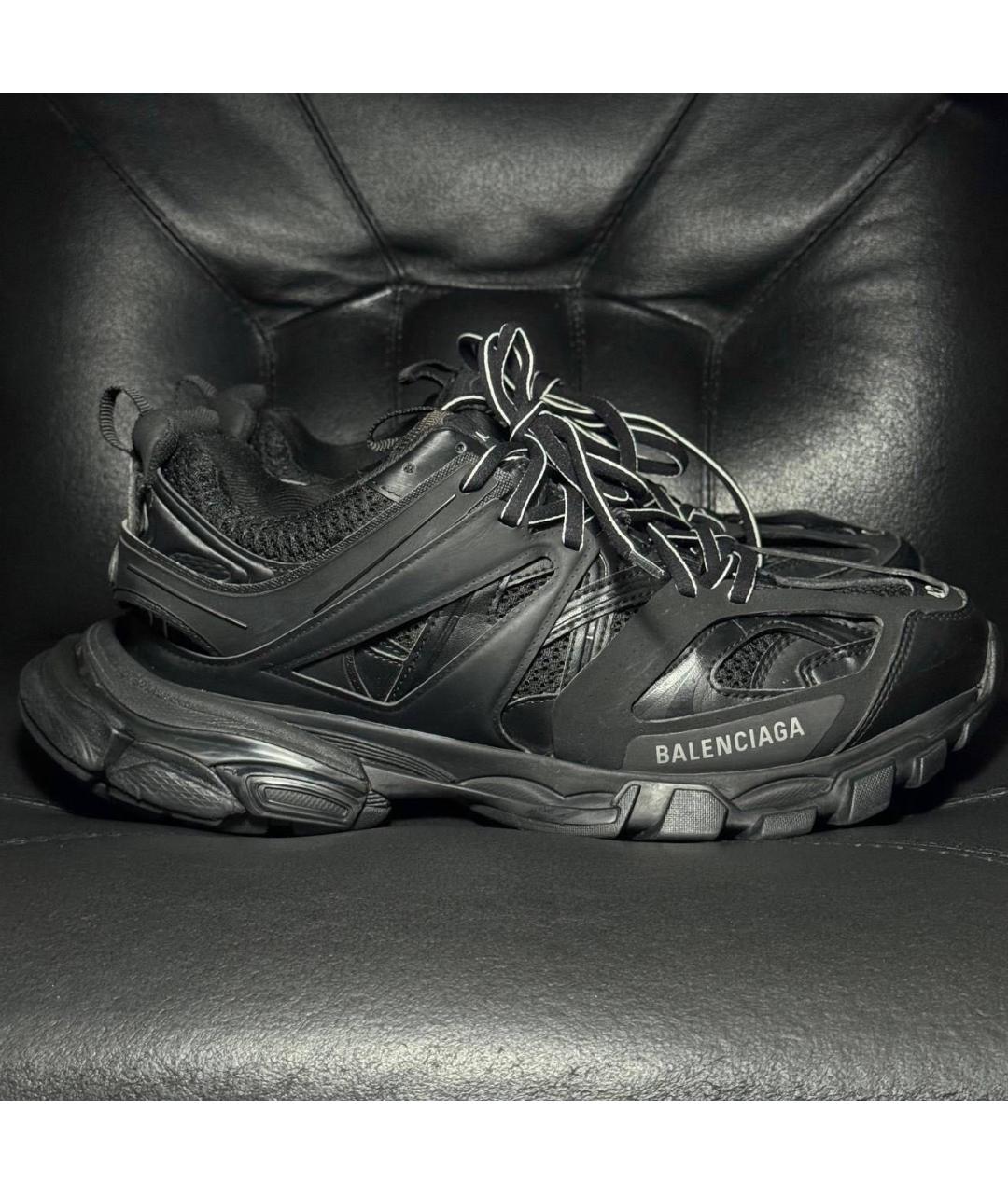 BALENCIAGA Черные текстильные низкие кроссовки / кеды, фото 9