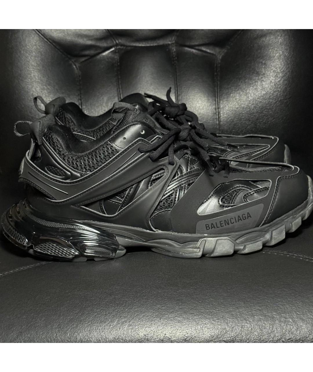 BALENCIAGA Черные текстильные низкие кроссовки / кеды, фото 9