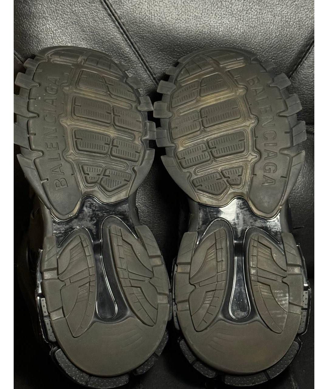 BALENCIAGA Черные текстильные низкие кроссовки / кеды, фото 8