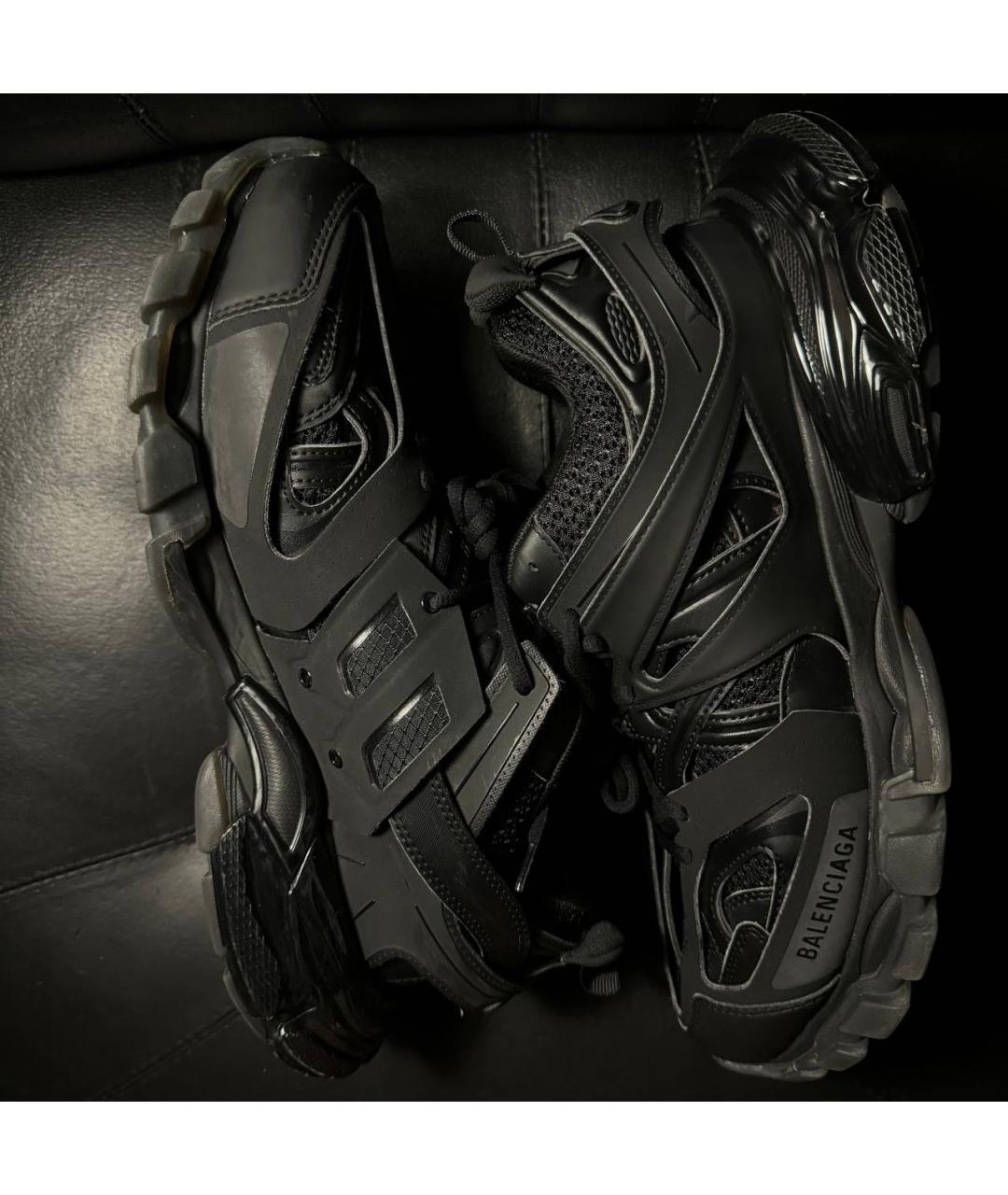 BALENCIAGA Черные текстильные низкие кроссовки / кеды, фото 5