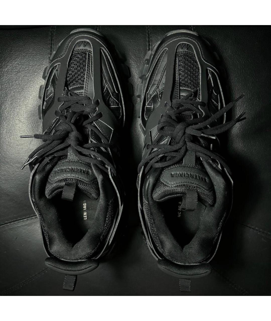 BALENCIAGA Черные текстильные низкие кроссовки / кеды, фото 6