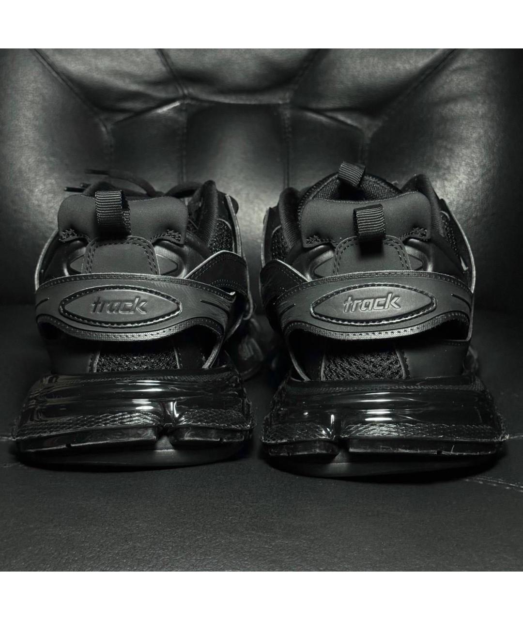 BALENCIAGA Черные текстильные низкие кроссовки / кеды, фото 2