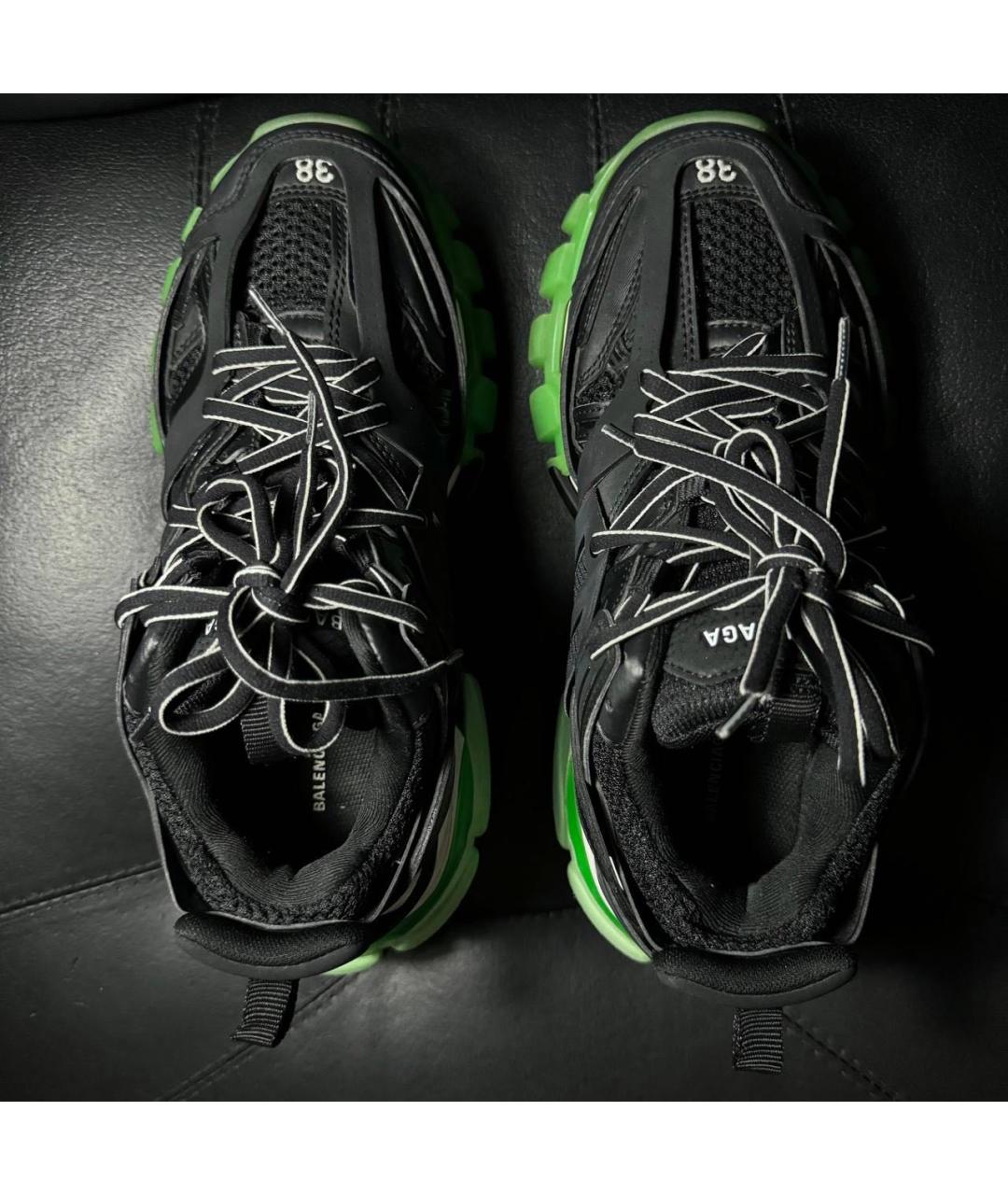 BALENCIAGA Черные текстильные низкие кроссовки / кеды, фото 7