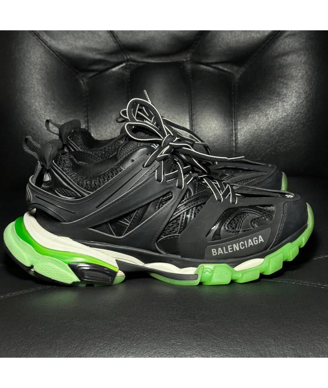 BALENCIAGA Черные текстильные низкие кроссовки / кеды, фото 9