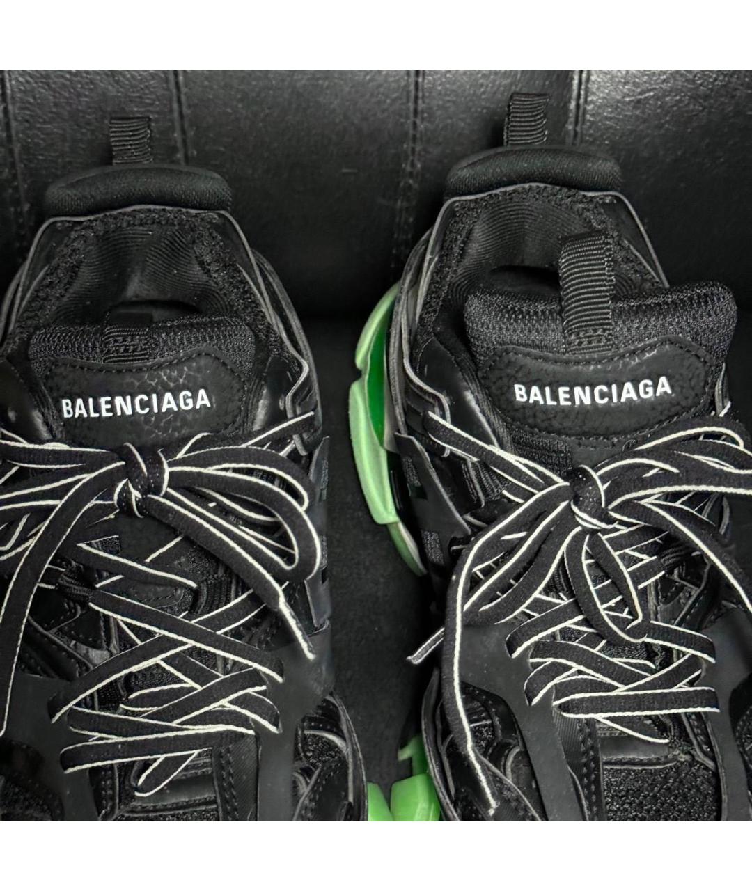 BALENCIAGA Черные текстильные низкие кроссовки / кеды, фото 8