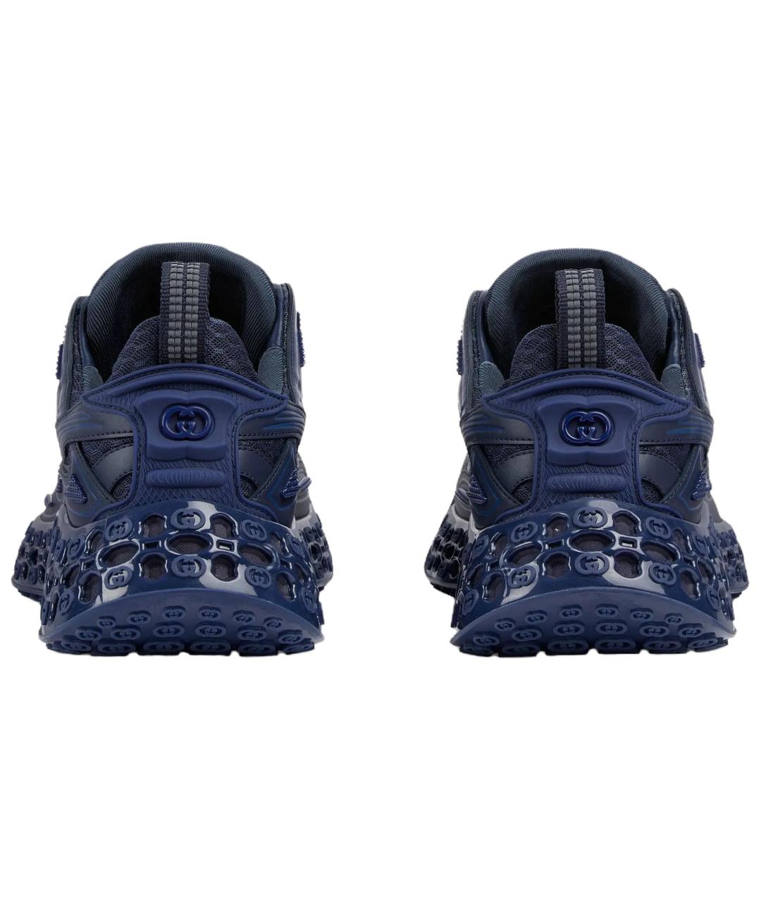 GUCCI Темно-синие низкие кроссовки / кеды, фото 5